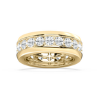 Matteo 4 ⅕ ctw Round LGD 8.50mm Channel Mens Wedding Band