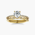 Evelyn LGD Classic Prong Stackable Wedding Set