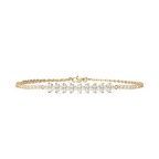 3/4 ctw Round LGD Cluster Chain Bracelet  - 7 Inches