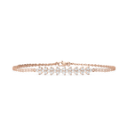 3/4 ctw Round LGD Cluster Chain Bracelet  - 7 Inches