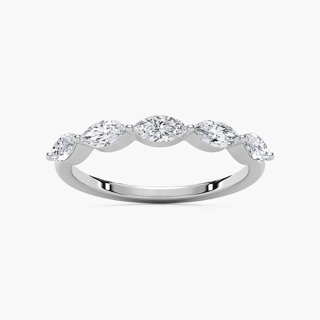 Amir 3/4 ctw Marquise LGD Shared Prong Wedding Band