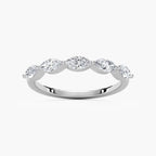 Amir 3/4 ctw Marquise LGD Shared Prong Wedding Band