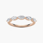Amir 3/4 ctw Marquise LGD Shared Prong Wedding Band