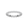 Aspyn 7/8 ctw Round LGD Shared Prong Eternity Band - 14K White Gold