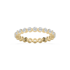 Aspyn 7/8 ctw Round LGD Shared Prong Eternity Band - 14K Yellow Gold