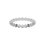 Aspyn 7/8 ctw Round LGD Shared Prong Eternity Band - 18K White Gold