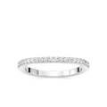 Frost Round LGD Pave Curved Band - 14K White Gold