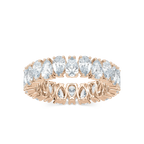 Quinn 4 ½ ctw Pear LGD Alternating Prong Eternity Band