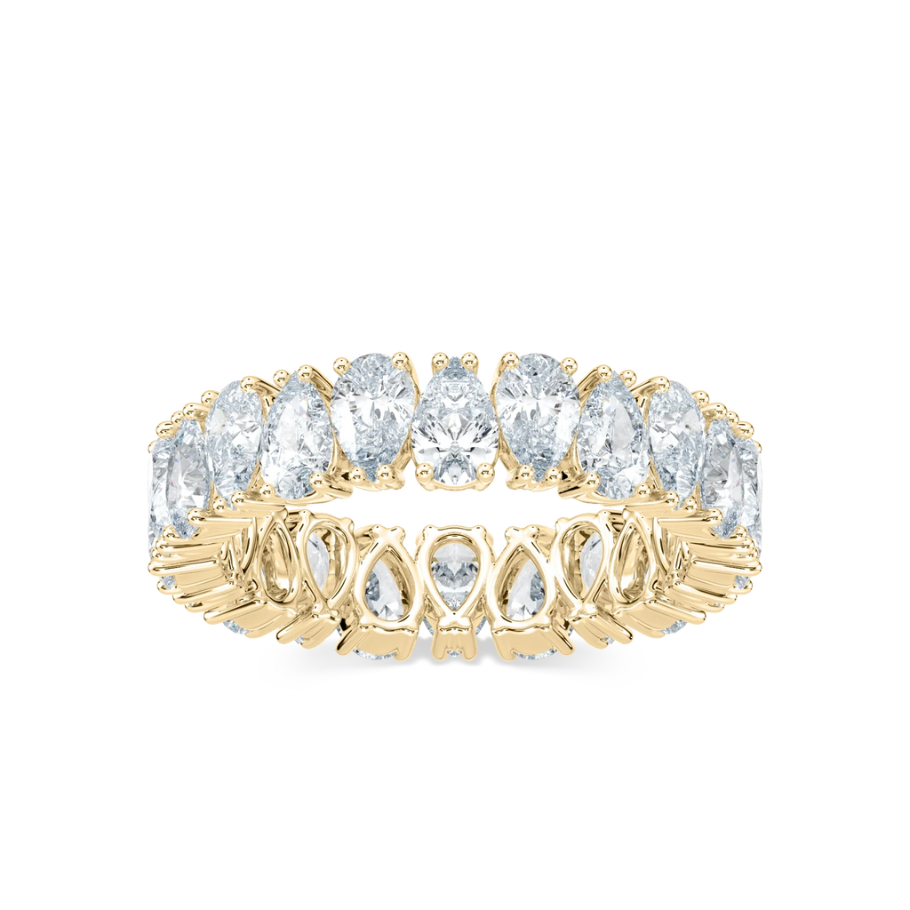 Quinn 4 ½ ctw Pear LGD Alternating Prong Eternity Band