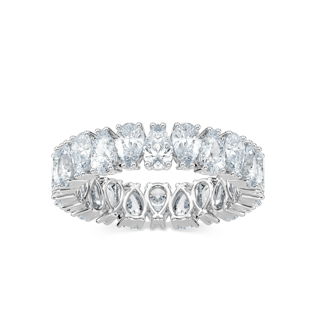 Quinn 4 ½ ctw Pear LGD Alternating Prong Eternity Band