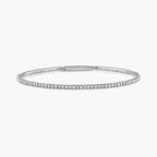 Round LGD Flexible Tennis Bangle Bracelet  - 7 Inches
