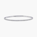 Round LGD Flexible Tennis Bangle Bracelet  - 7 Inches