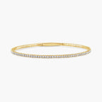 Round LGD Flexible Tennis Bangle Bracelet  - 7 Inches