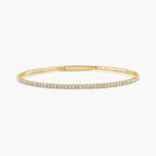 Round LGD Flexible Tennis Bangle Bracelet  - 7 Inches