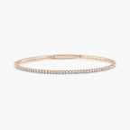 Round LGD Flexible Tennis Bangle Bracelet  - 7 Inches