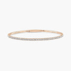 Round LGD Flexible Tennis Bangle Bracelet  - 7 Inches