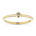 Round LGD Stackable Band - 14K White Gold