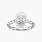 Katheryn Round LGD Vintage Halo Engagement Ring - 14K White Gold
