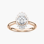 Katheryn Round LGD Vintage Halo Engagement Ring - 18K Rose Gold