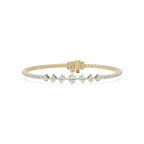 3 ³⁄₄ ctw Round LGD Graduated Tennis Bracelet  - 7 Inches