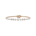 3 ³⁄₄ ctw Round LGD Graduated Tennis Bracelet  - 7 Inches