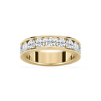 Graeme 2 ¼ ctw Round LGD Seven Stone Channel Anniversary Band - 18K Yellow Gold