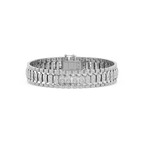 7 ctw Round LGD Grand Pave Cluster Bracelet  - 8 Inches