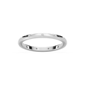 Zaniyah 1/8 ctw Round LGD Burnished Station Eternity Band - 14K White Gold
