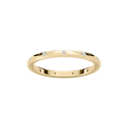 Zaniyah 1/8 ctw Round LGD Burnished Station Eternity Band - 14K Yellow Gold