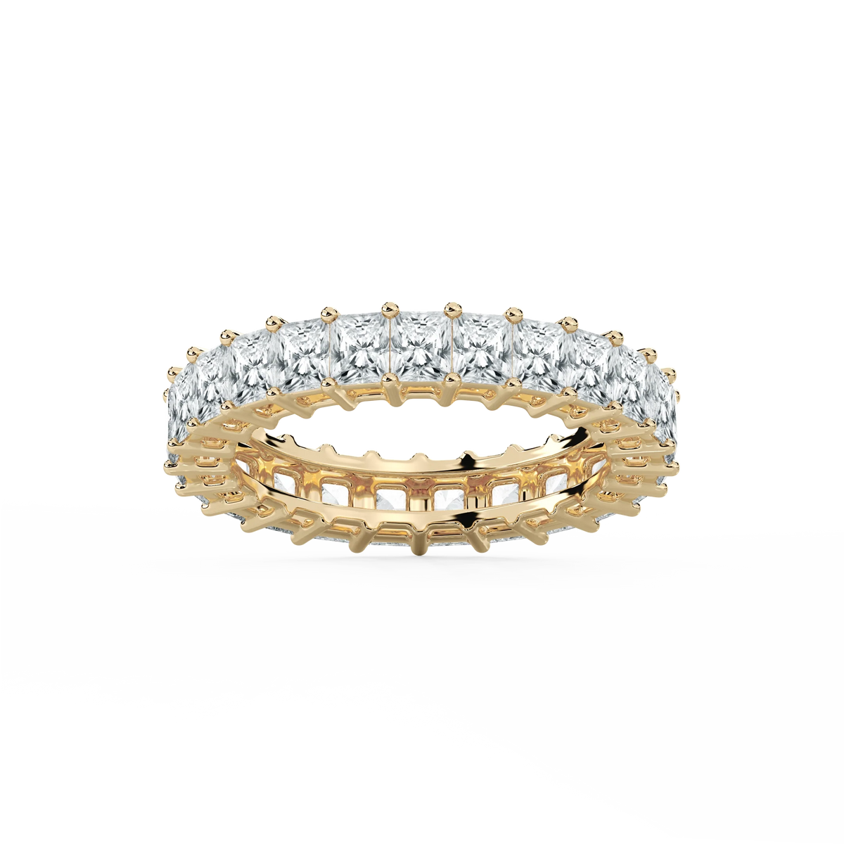 Hadassah Radiant LGD Shared Prong Eternity Band - 14K Yellow Gold / 7 ctw