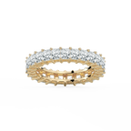 Hadassah Radiant LGD Shared Prong Eternity Band - 18K Yellow Gold / 10.20 ctw