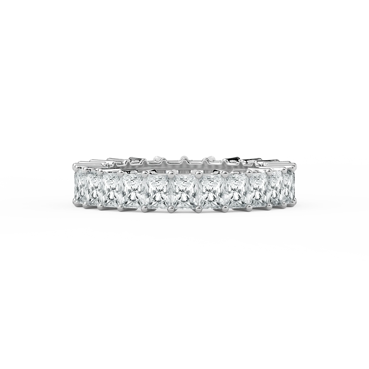 Hadassah Radiant LGD Shared Prong Eternity Band - Platinum / 10.20 ctw