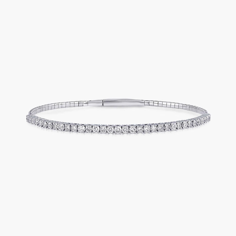 Round LGD Flexible Bangle Bracelet  - 7 Inches