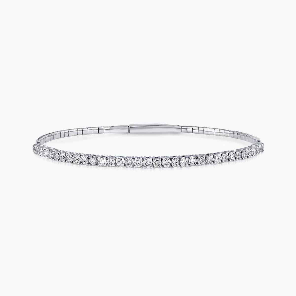 Round LGD Flexible Bangle Bracelet  - 7 Inches