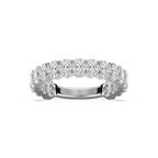 Lennon 3 ctw Oval LGD Three Quarter Prong Eternity Band - 14K White Gold