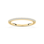 Hailey 1/8 ctw Round LGD Shared Prong Stackable Band - 14K Yellow Gold