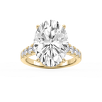 Hayley 10 ⁷⁄₈ ctw Oval LGD Pave Hidden Halo Engagement Ring - Signature Collection - 18K Yellow Gold