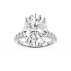 Hayley 10 ⁷⁄₈ ctw Oval LGD Pave Hidden Halo Engagement Ring - Signature Collection - Platinum