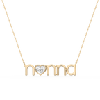 Heart LGD Bezel Nonna Pendant - 16 to 18 Inches