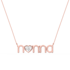 Heart LGD Bezel Nonna Pendant - 16 to 18 Inches