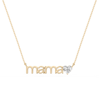 Heart LGD Mama Solitaire Pendant - 16 to 18 Inches