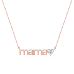 Heart LGD Mama Solitaire Pendant - 16 to 18 Inches