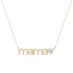 Heart LGD Mama Solitaire Pendant - 16 to 18 Inches