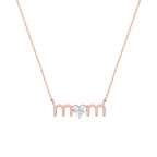 Heart LGD Mom Solitaire Pendant - 16 to 18 Inches