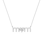 Heart LGD Mom Solitaire Pendant - 16 to 18 Inches