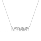 Heart LGD Mommy Solitaire Pendant - 16 to 18 Inches