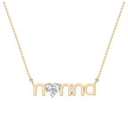 Heart LGD Nonna Solitaire Pendant - 16 to 18 Inches