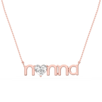 Heart LGD Nonna Solitaire Pendant - 16 to 18 Inches