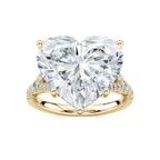 Heather 14 ctw Heart LGD Split Shank Hidden Halo Engagement Ring - Signature Collection