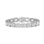 34 ctw Oval LGD East West Heirloom Tennis Bracelet  - 7 Inches - Signature Collection